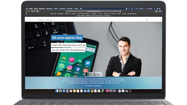 Moderne Webseite